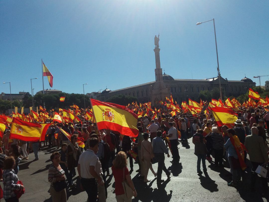 [Archivo] Manifestación en la Plaza de Colón de Madrid.