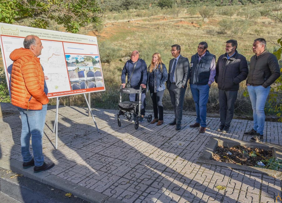 Inauguración de las obras en la carretera de San Lorenzo