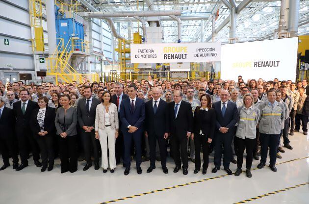 Visita el pasado 22 de octubre del presidente del Gobierno, Pedro Sánchez, a las fábricas de Renault Valladolid