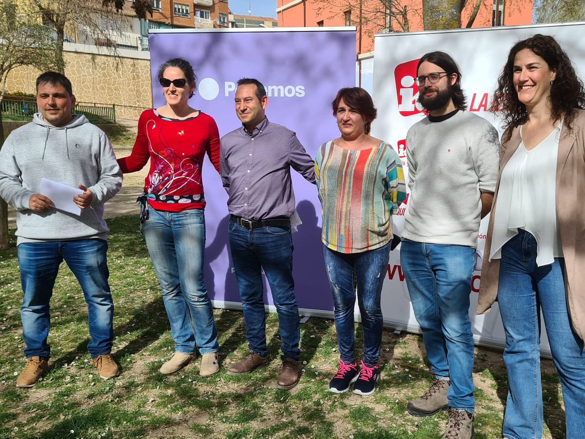 Así es la primera candidatura de la coalición Podemos-IU en Aranda para "sacar a la derecha del gobierno municipal"