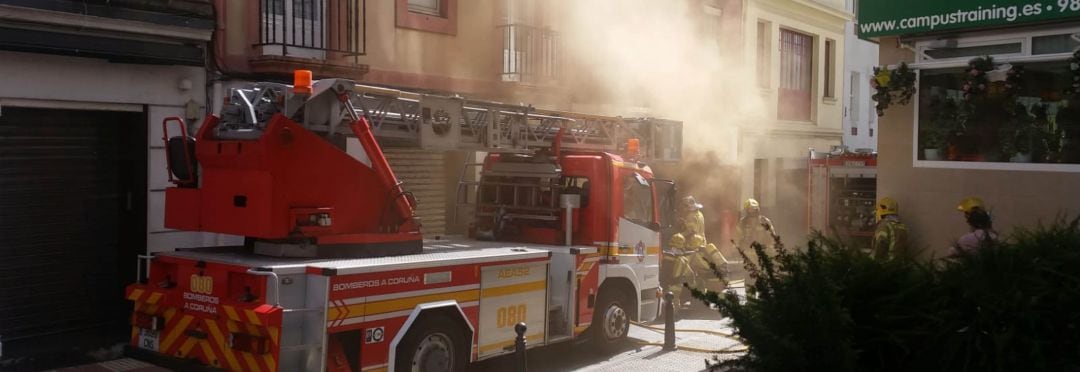 Incendio en la calle Cordelería
