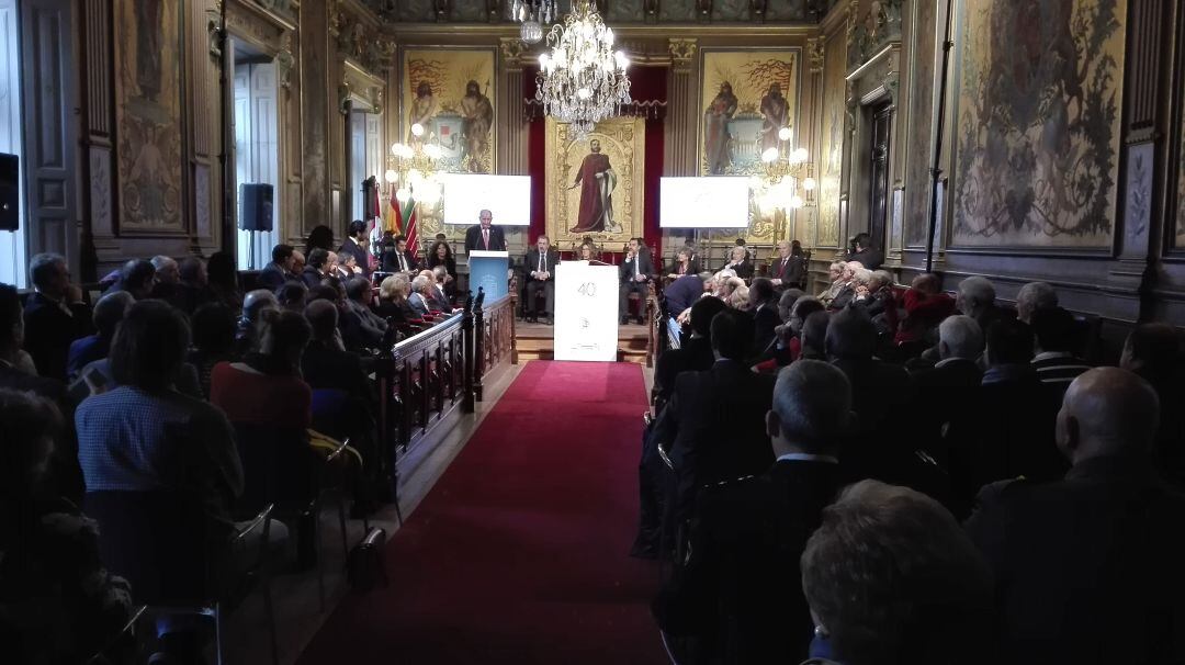 Acto en el antiguo palacio de la Diputación Provincial con motivo del 40º Aniversario de la Constitución Española de 1978