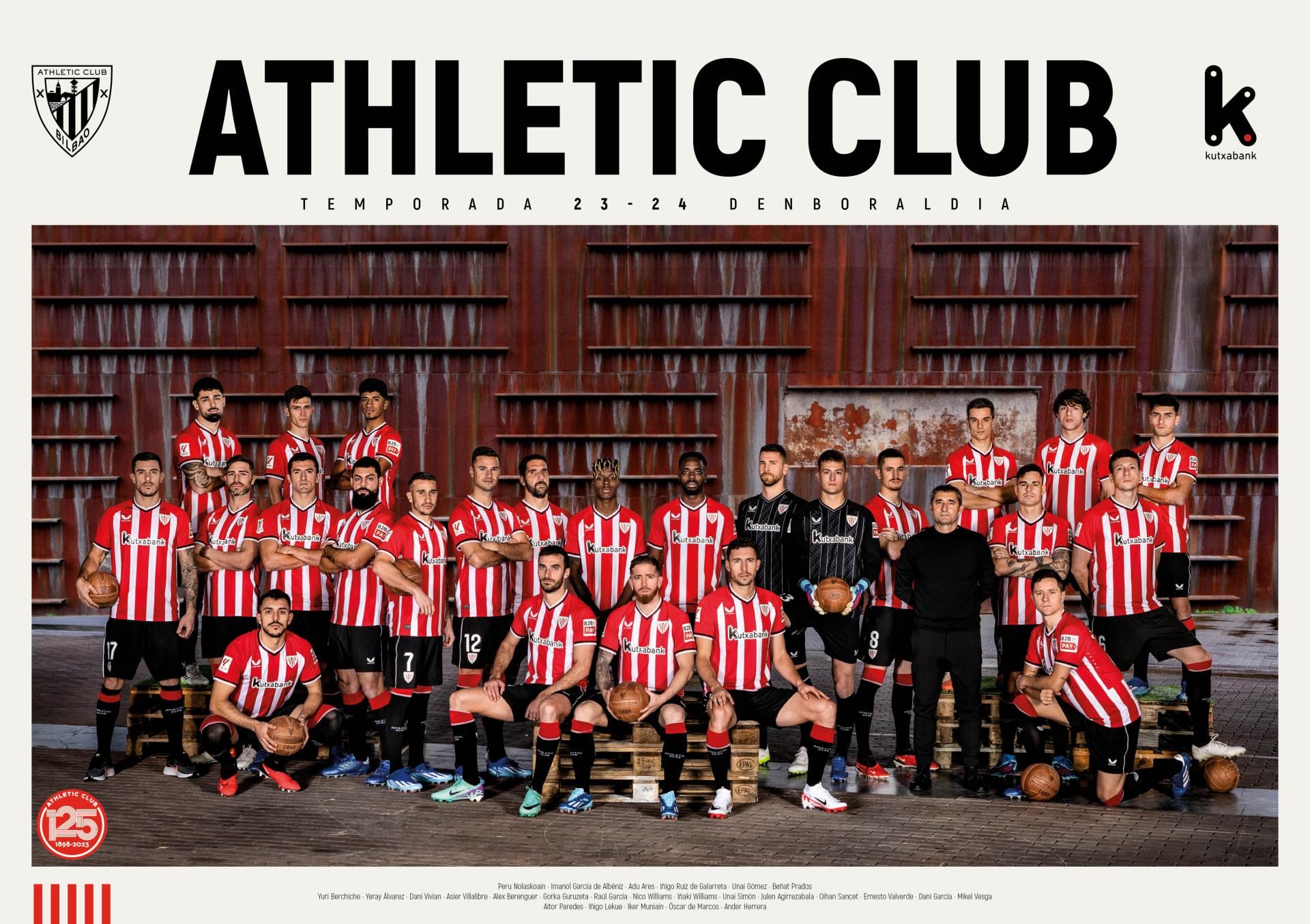 El póster oficial de la temporada 2023/24 del Athletic Club tiene como protagonista uno de los escenarios más emblemáticos de Bilbao: el Palacio Euskalduna