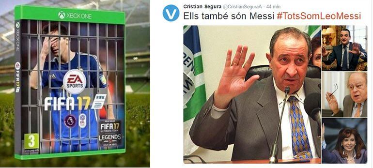 Algunos memes del movimiento a favor de Messi