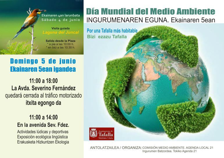 Cartel Anunciador del Día Mundial del Medio Ambiente en Tafalla