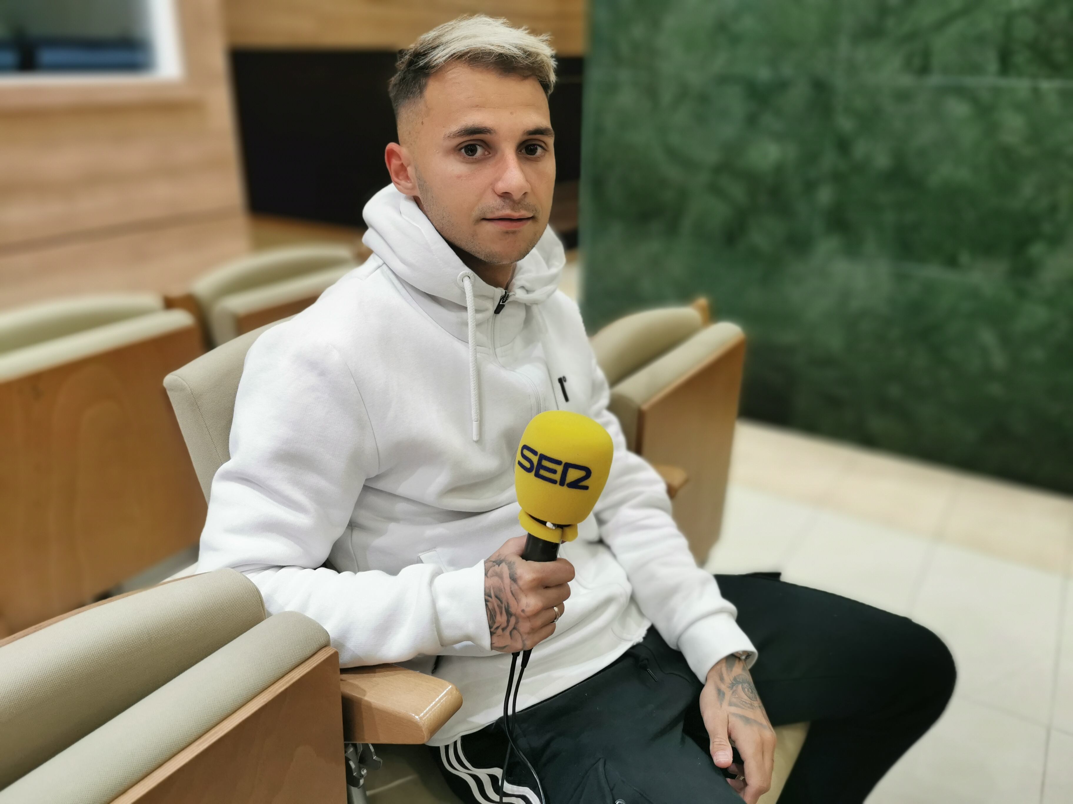 Fran Villalba, durante la entrevista en SER Deportivos
