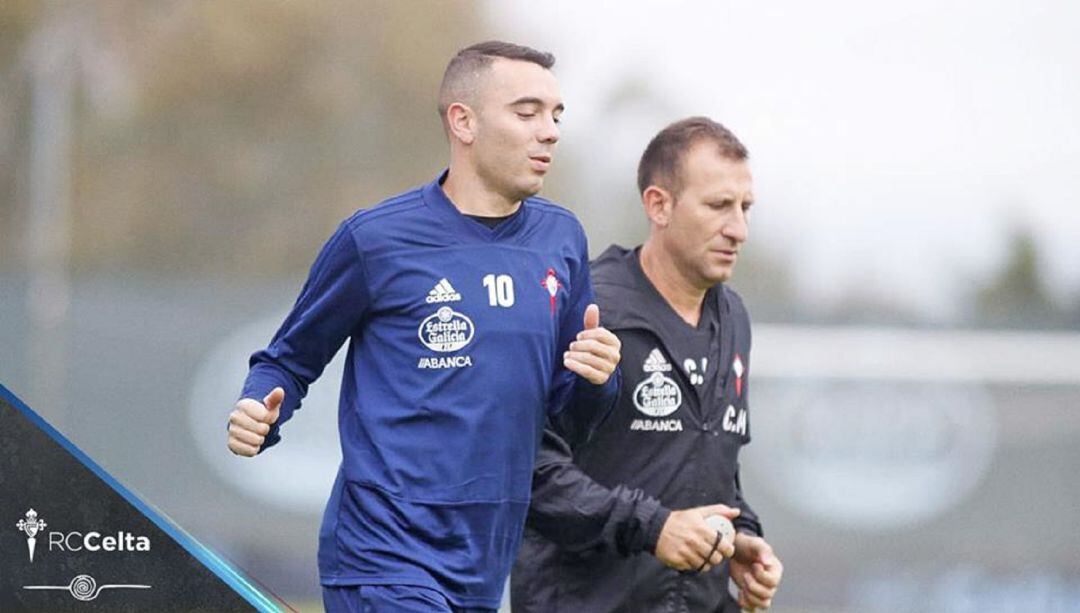 Iago Aspas se incorpora al trabajo de grupo