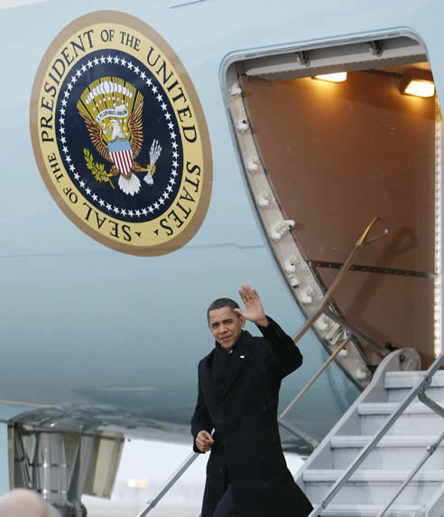 Barack Obama llega a Copenhague para la Cumbre del clima