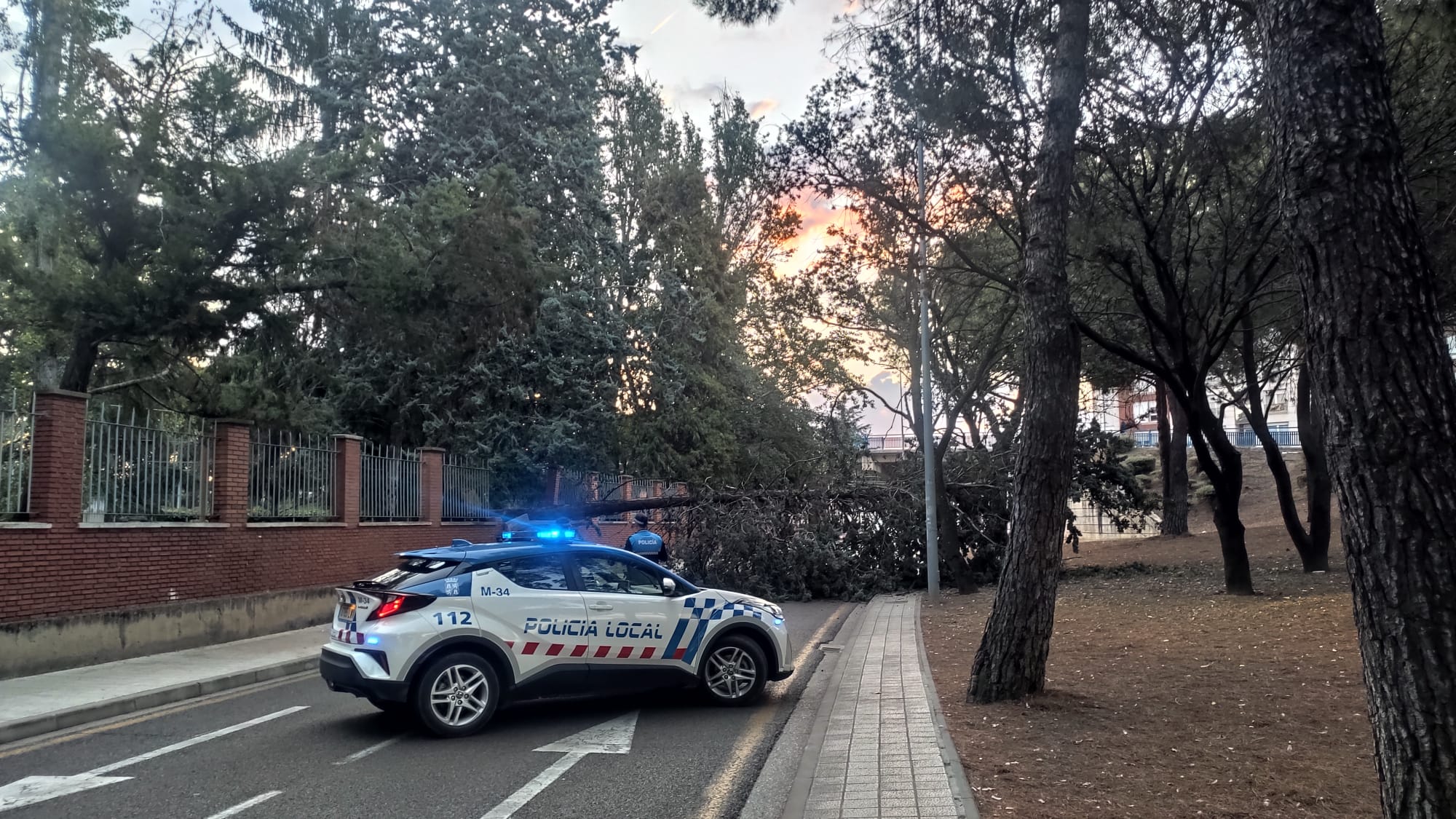 La Policia Local de Palencia ha acudido al lugar