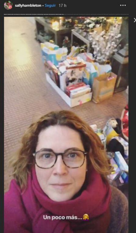 Sally Hambleton en su llamamiento a través de Instagram.