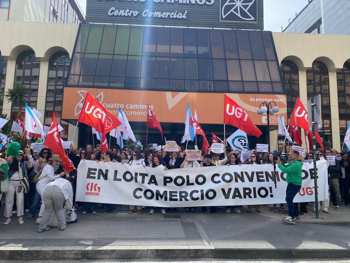El textil coruñés se planta contra el acuerdo estatal: “Aquí se traballa, aquí se negocia”