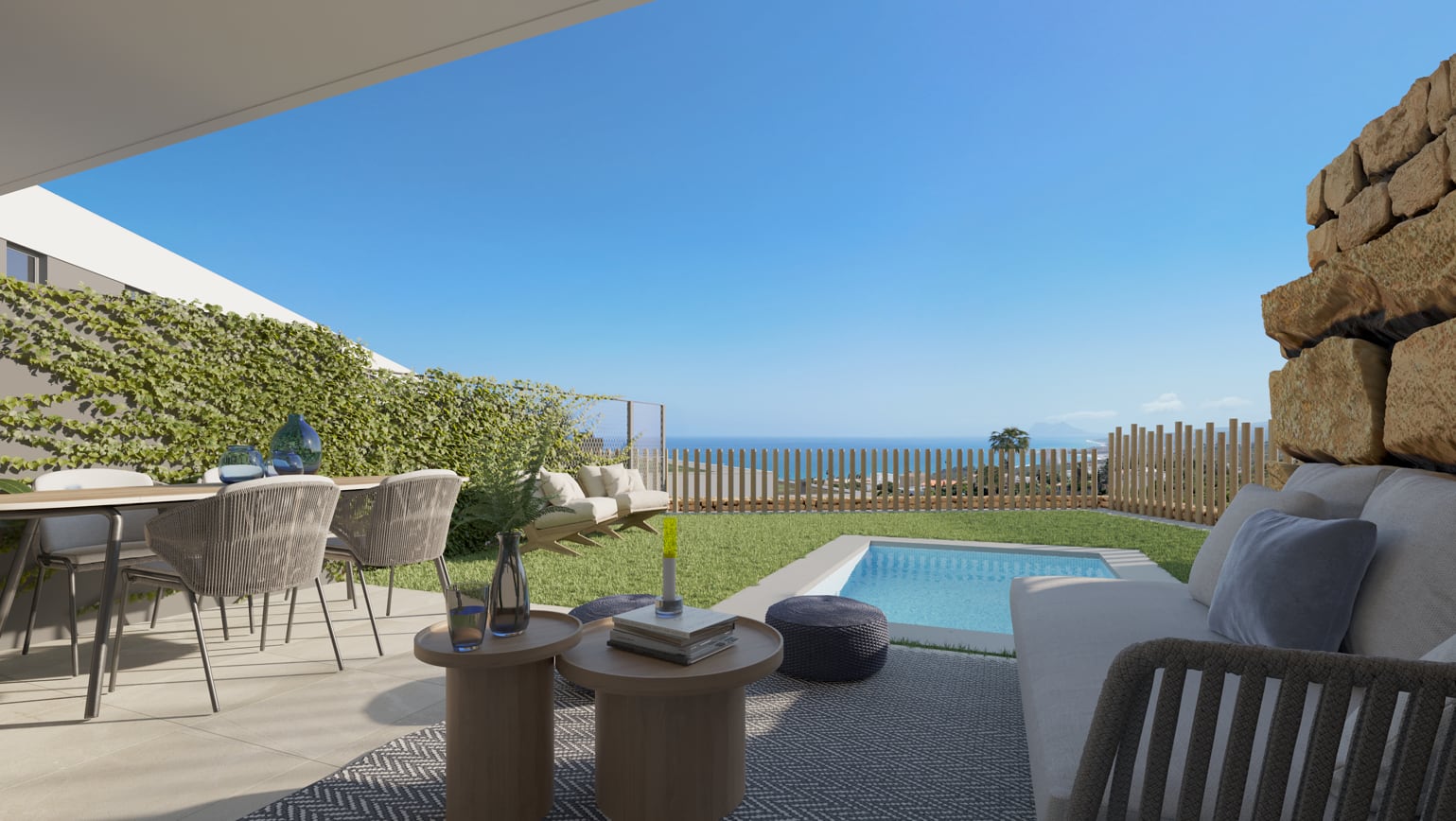 Recreación del exterior de la nueva promoción