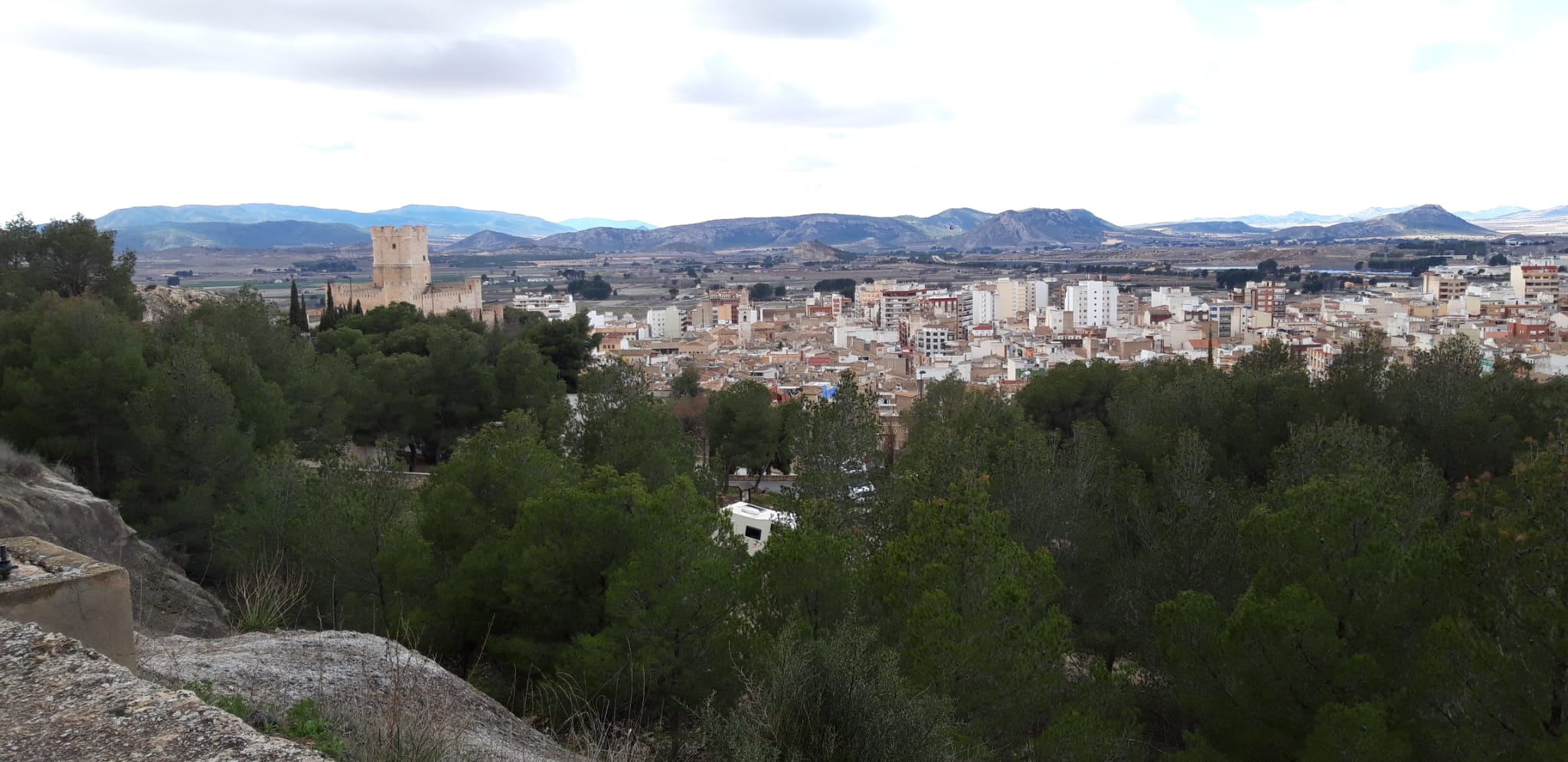 Vista de Villena desde las Cruces