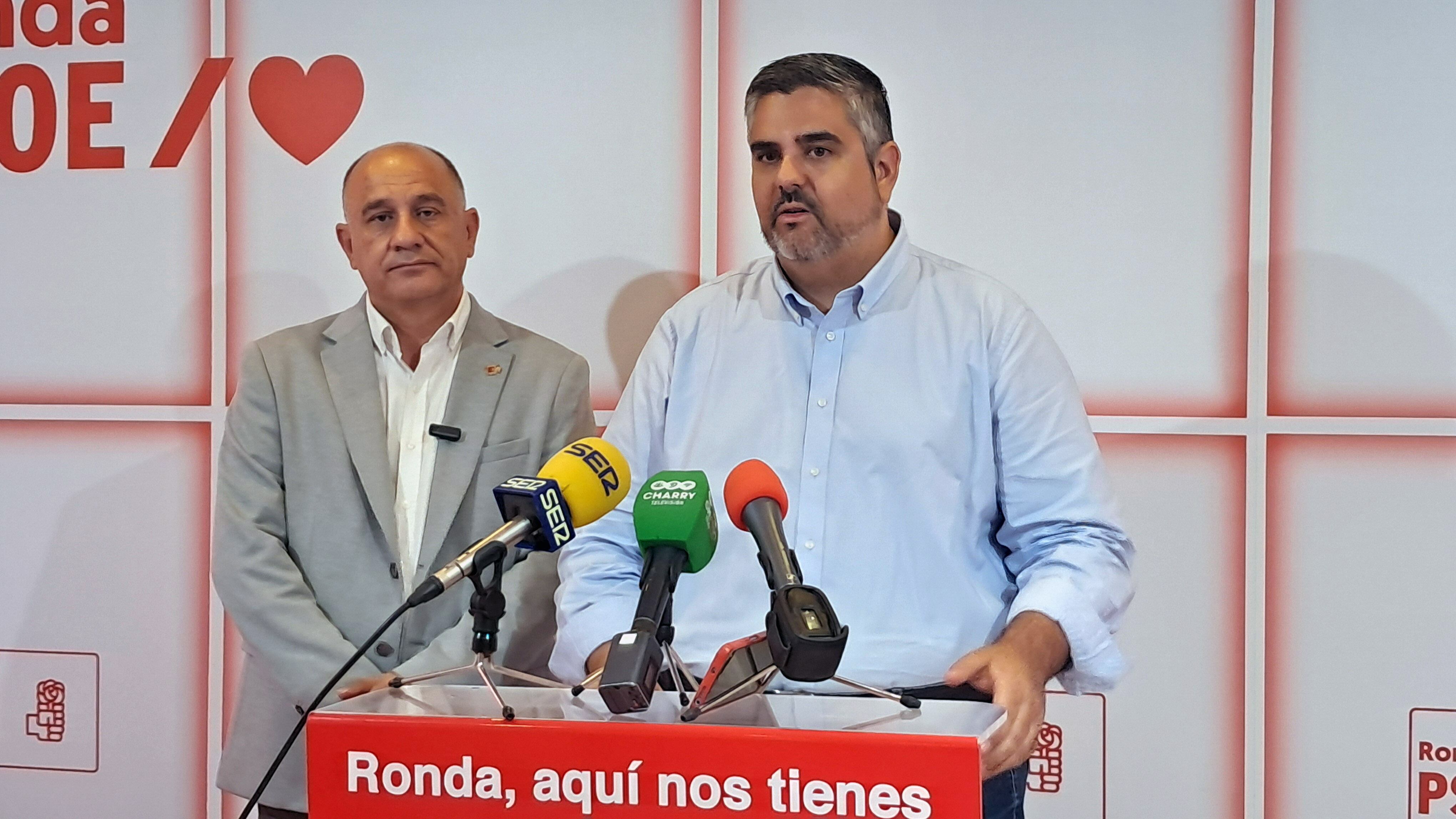 Josele González y Francisco Cañestro en la Casa del Pueblo de Ronda