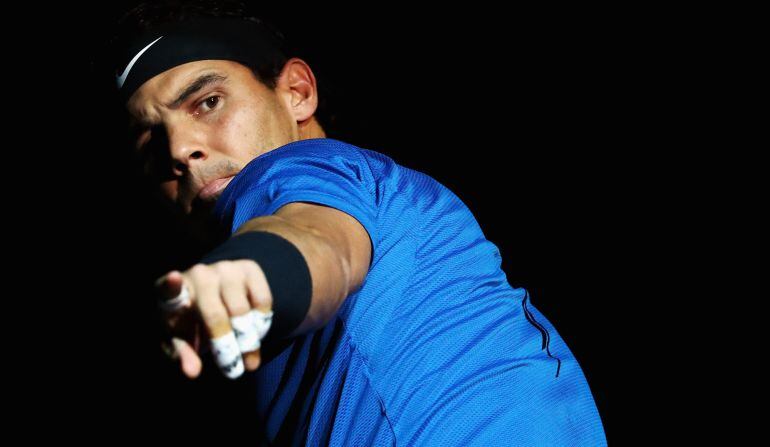 Nadal, durante el partido ante Chung Hyeon