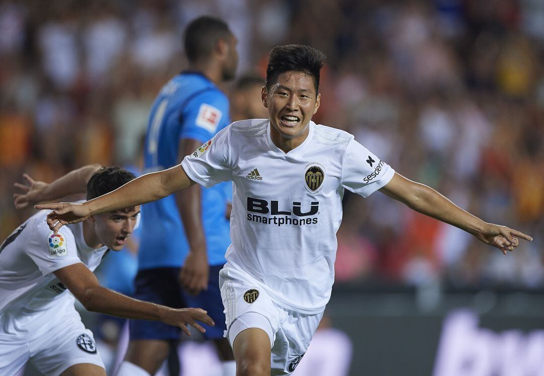 Kangin, con el Valencia