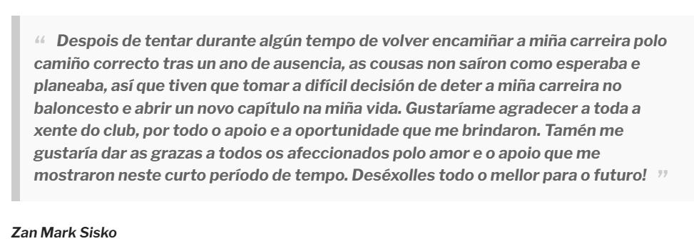 Comunicado de Zan Mark Sisko, facilitado por el Río Breogán.