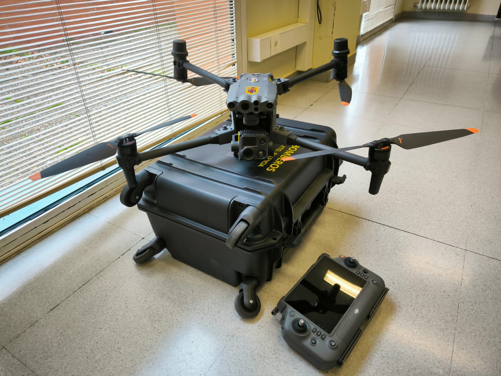 Dron de los Bomberos de Palencia