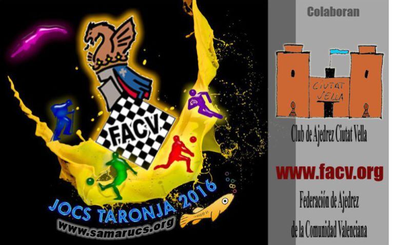 Cartel anunciador de los Jocs Taronja 2016