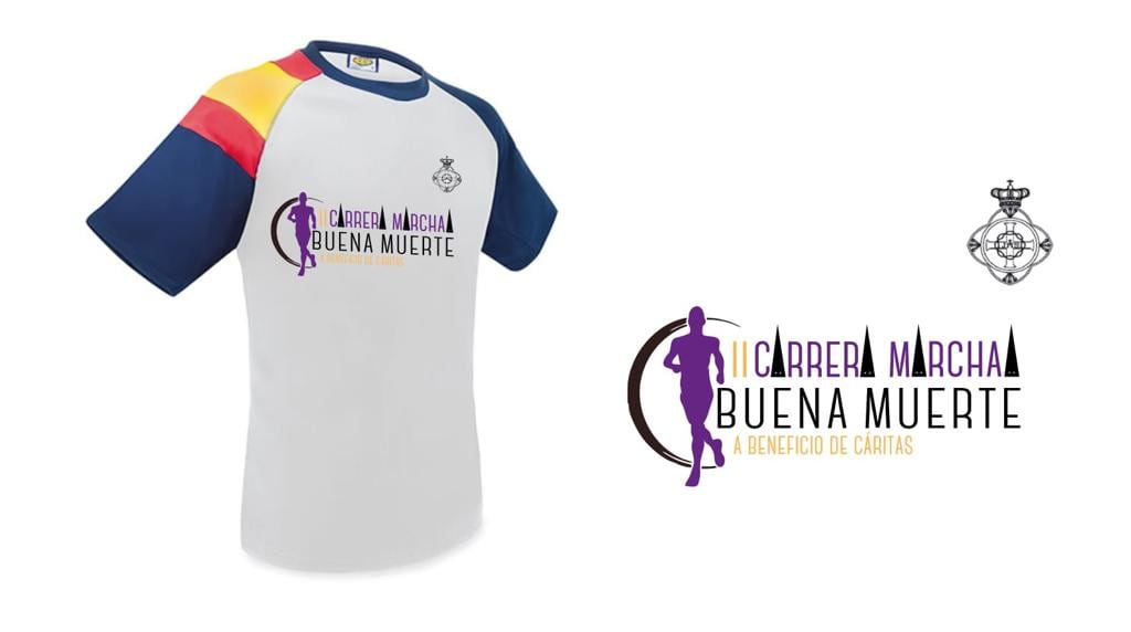 Camiseta conmemorativa de la carrera y cartel anunciador