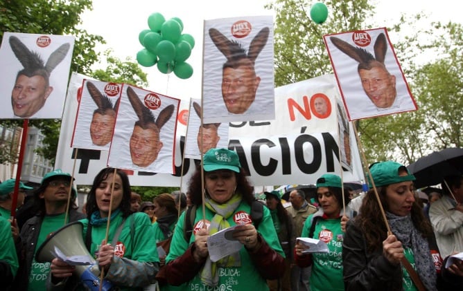 Manifestación de la Escuela Pública en Valladolid