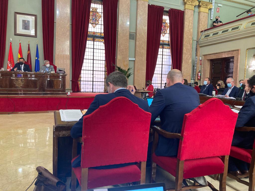 Imagen del pleno de Murcia del mes de mayo