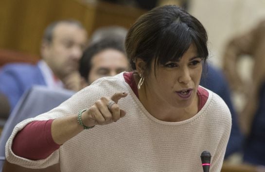 La candidata de Adelante Andalucía, Teresa Rodríguez.