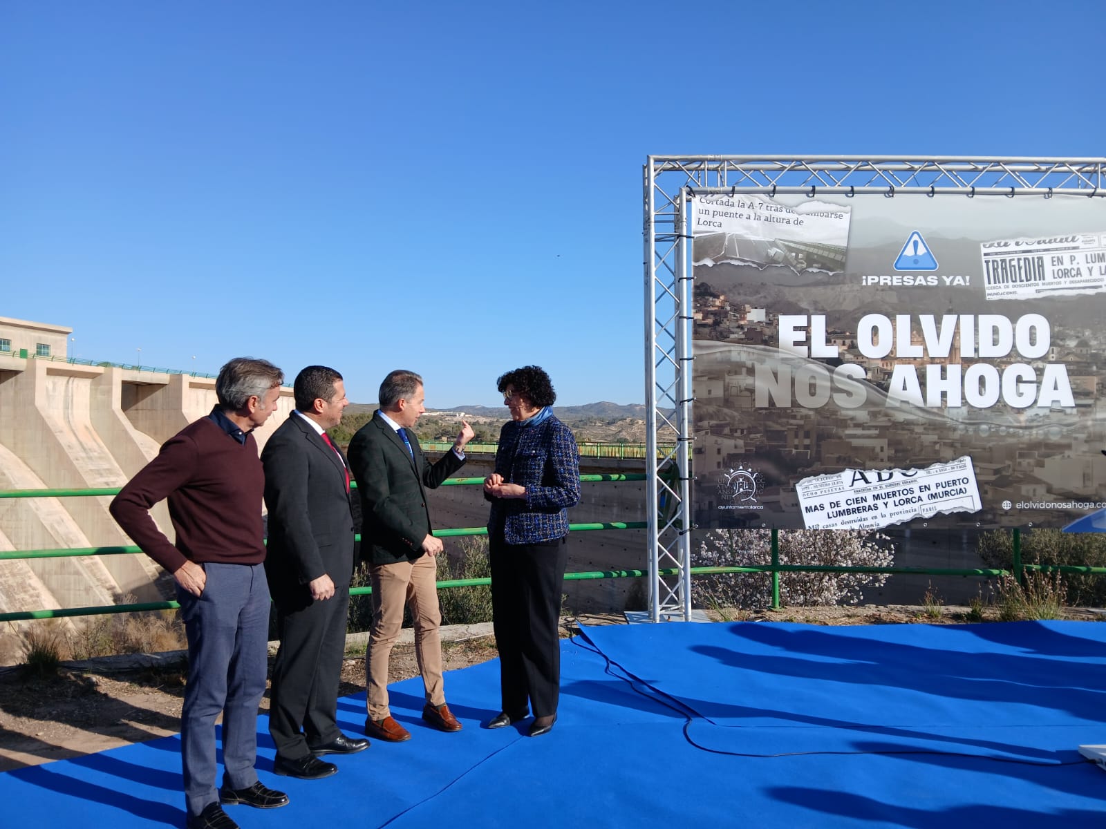 Presentación de la campaña ¡Presas ya! El Olvido nos ahoga en el entorno del Pantano de Puentes