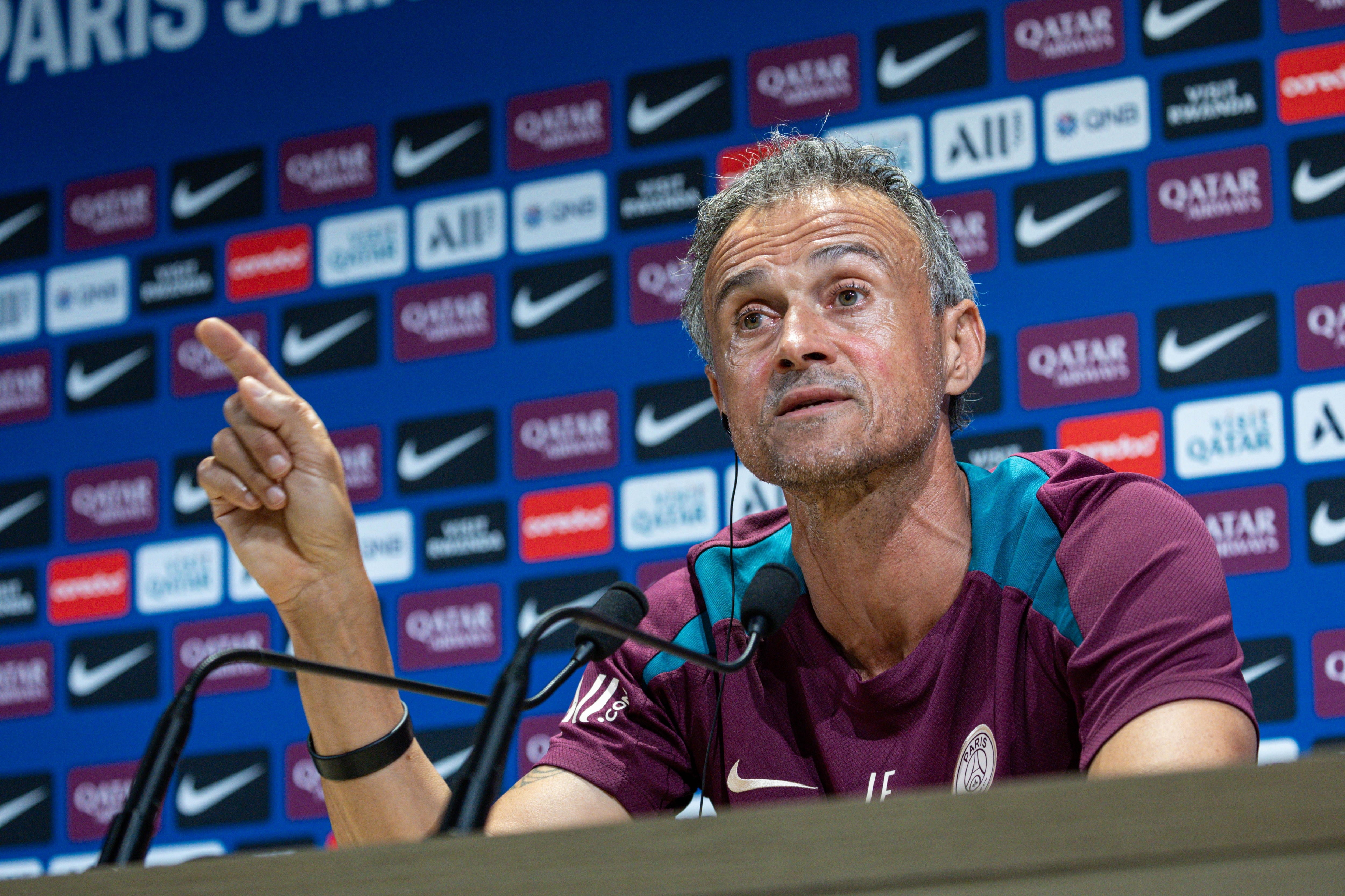 Luis Enrique en rueda de prensa