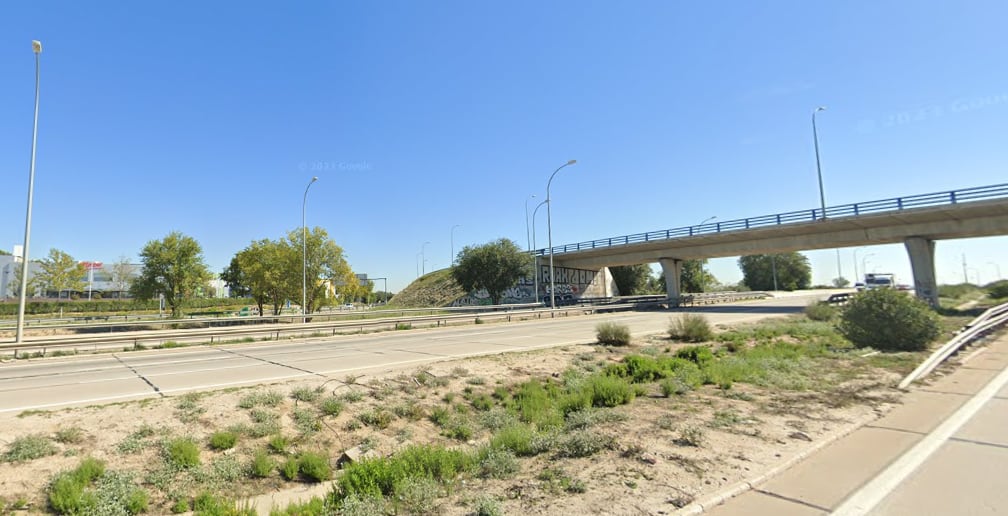 Tramo de la M-50 a su paso por Getafe que será rehabilitado este verano.