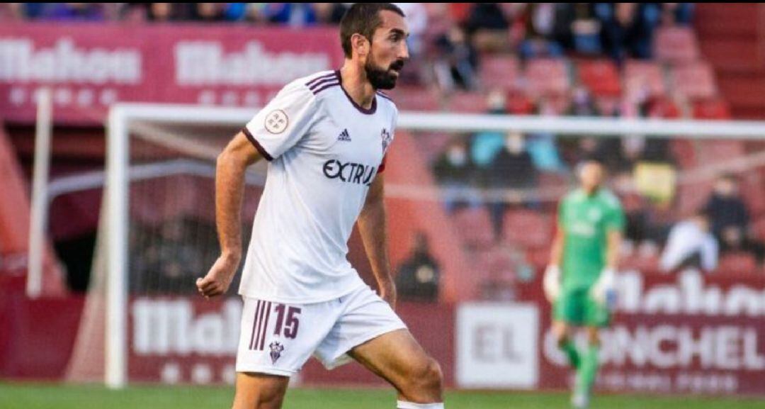 Sergi Maestre, durante un partido con el Albacete