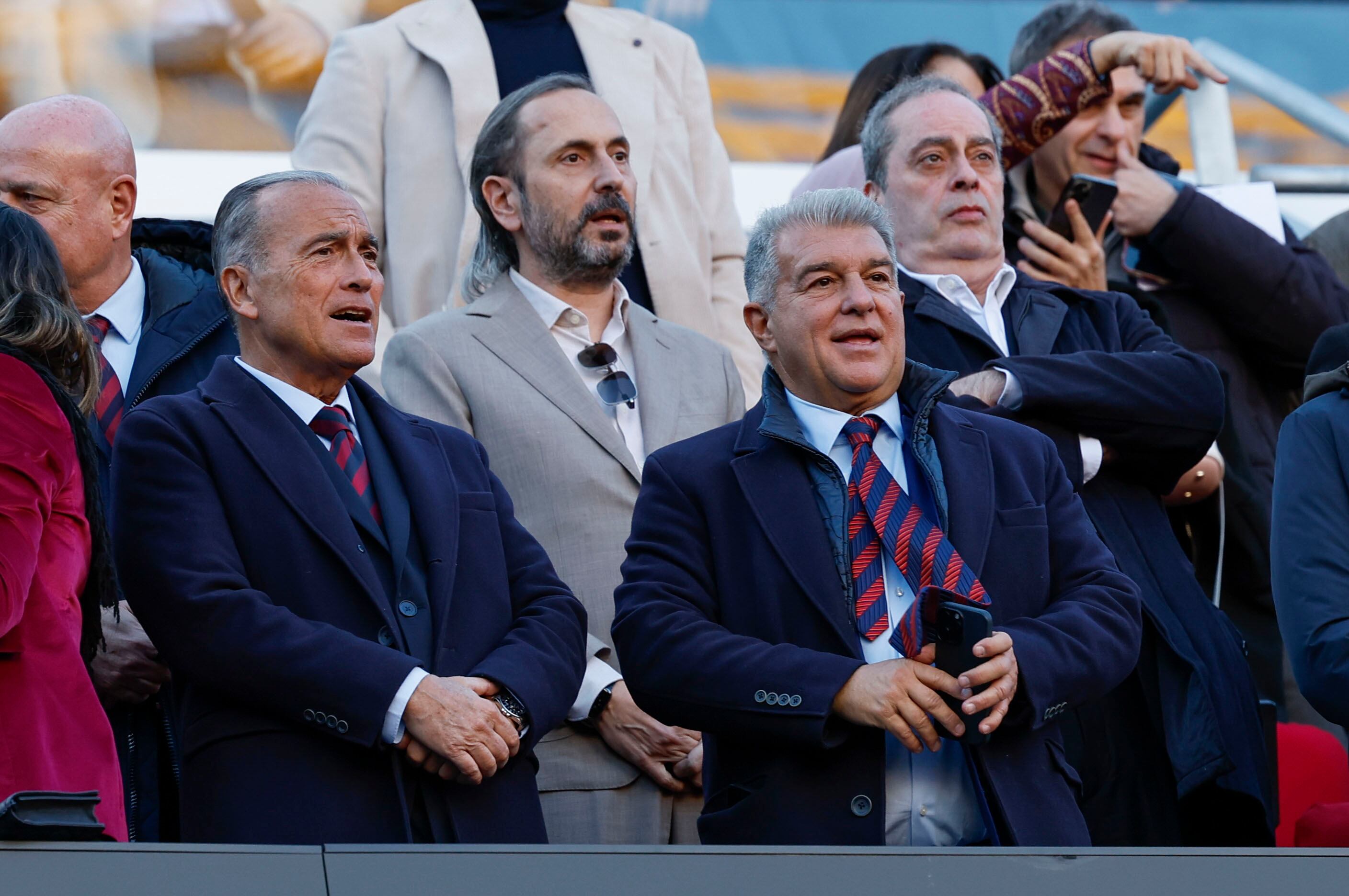 Joan Laporta, en la previa del FC Barcelona-RCD Mallorca de LaLiga
