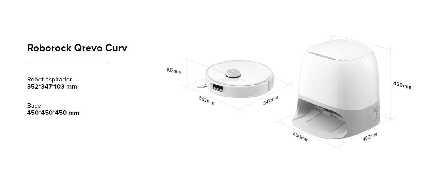 Dimensiones Qrevo Curv.