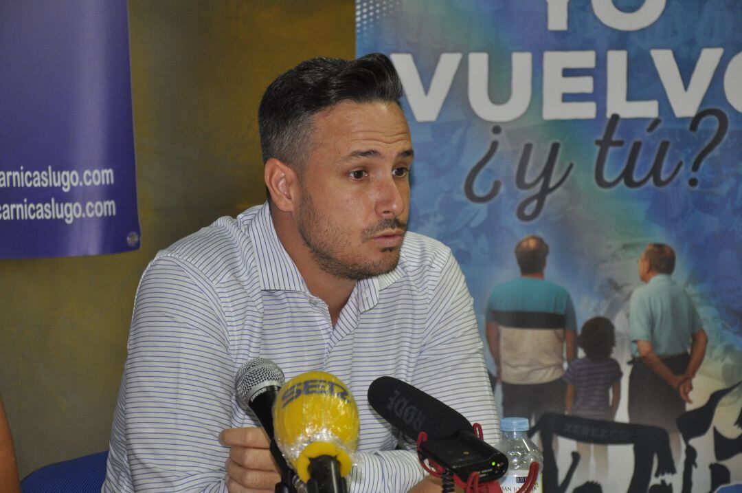 Juan Díaz durante una rueda de prensa