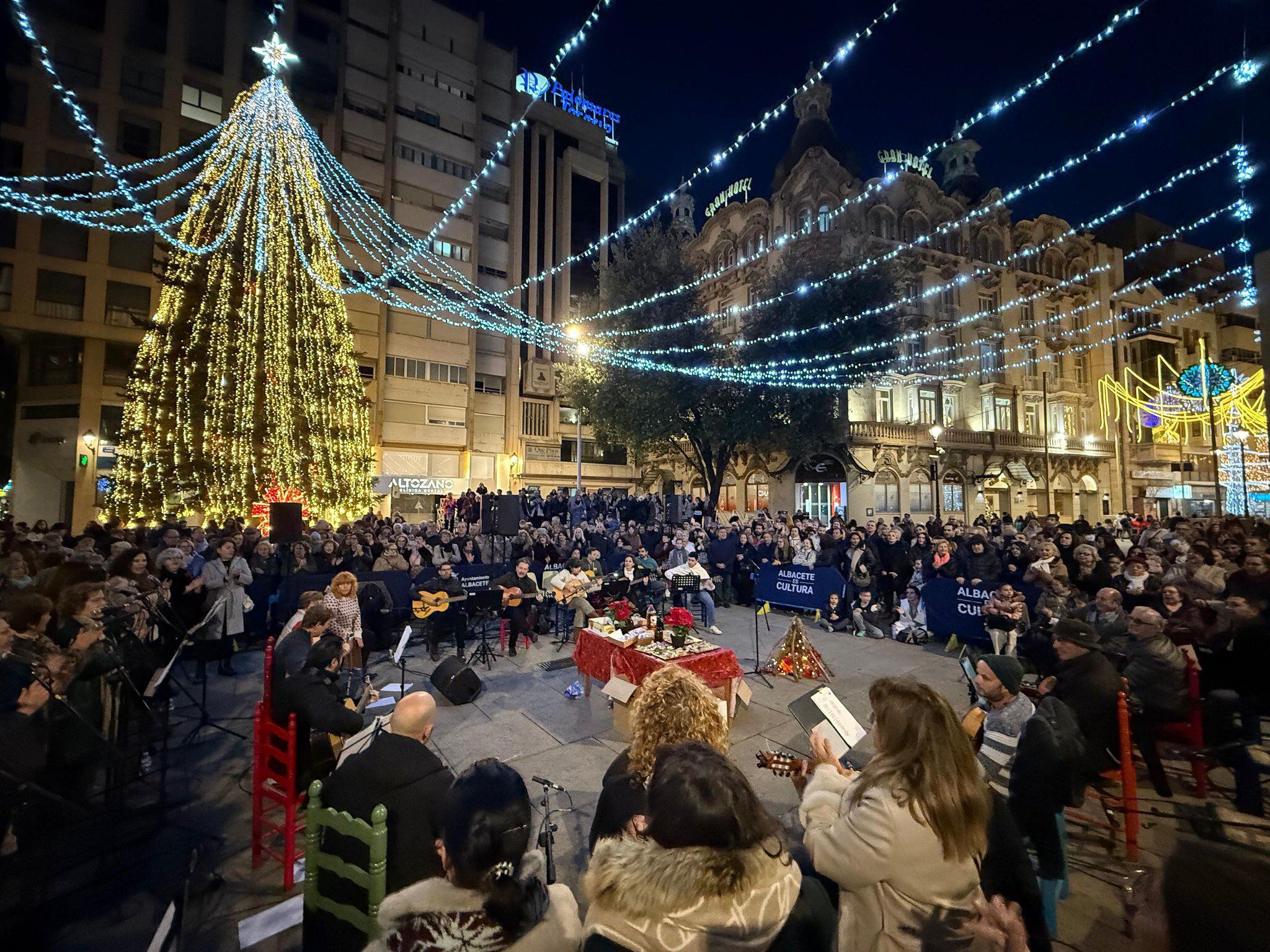 La iluminación de Navidad de Albacete en 2025.