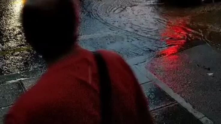 Asier Iragorri, alcalde de Basauri hace una primera evaluación de daños de la tormenta