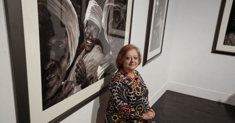 La fotógrafa española Cristina García Rodero, durante la presentación de la exposición que tendrá en el festival PhotoEspaña 2017