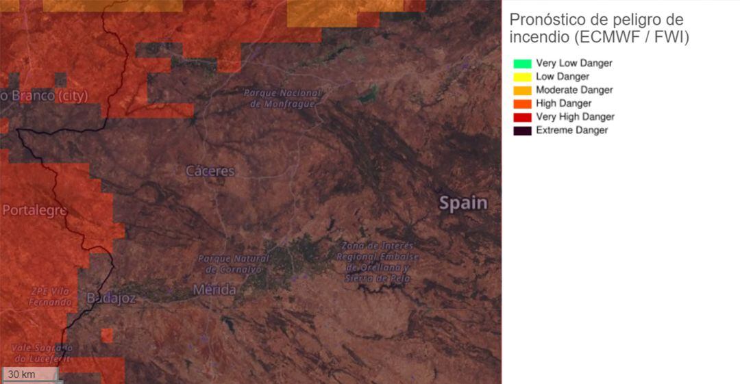 Peligro de Incendios Forestales