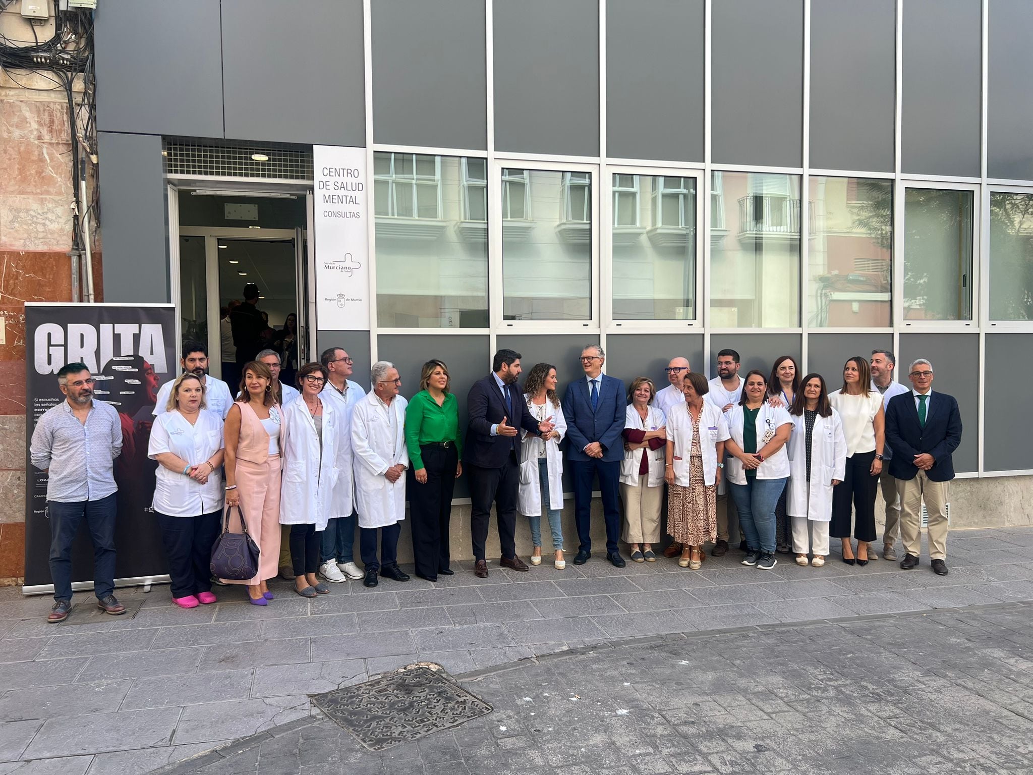 Momento de la visita la Unidad de Conductas Adictivas de Cartagena