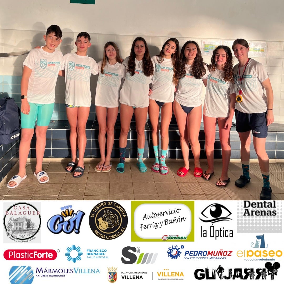 Equipo del club natación Villena