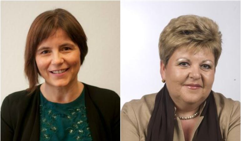 Consuelo García (i) y Julia Cano (d) han presentado su dimisión como miembros de la Ejecutiva provincial