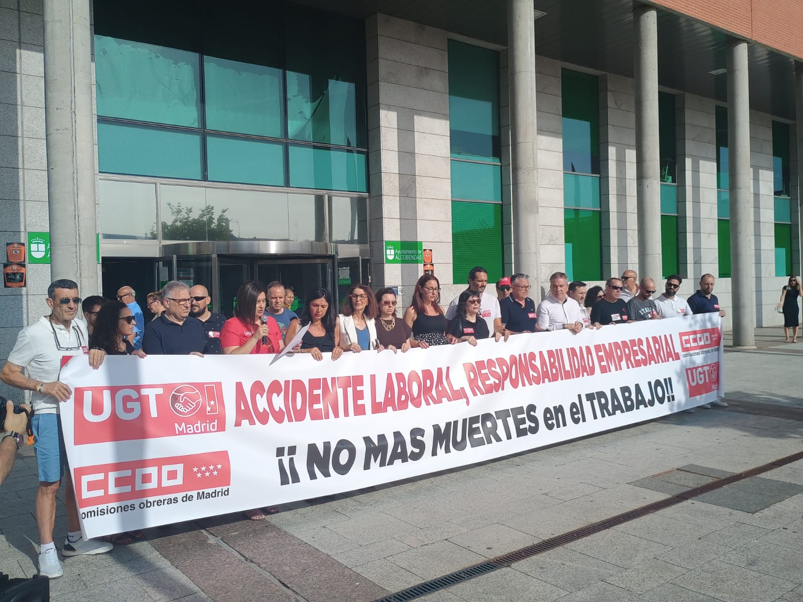 Concentración en Alcobendas en contra de los accidentes laborales