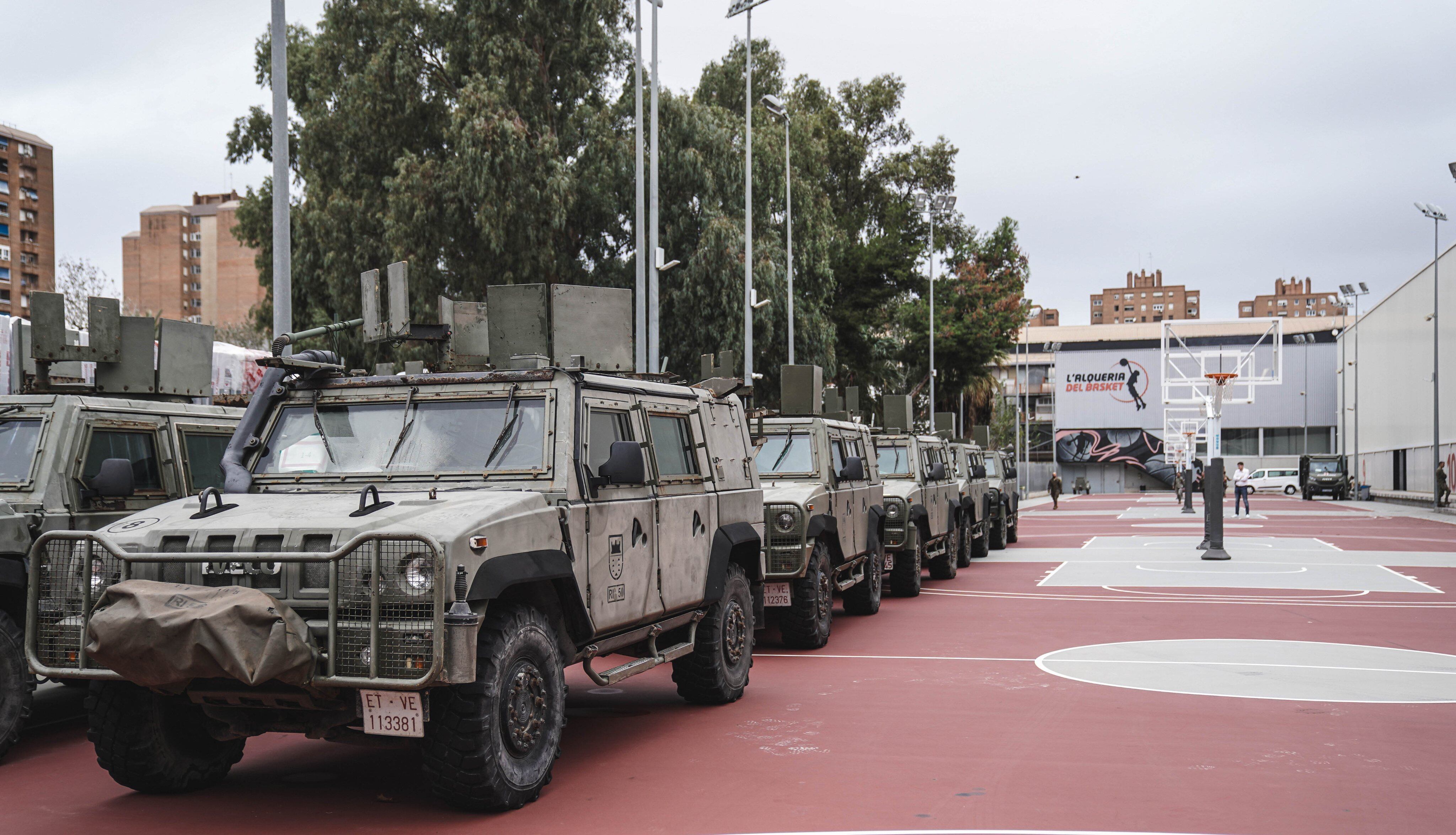 L’Alqueria del Basket, base de operaciones de las unidades externas del Ejército