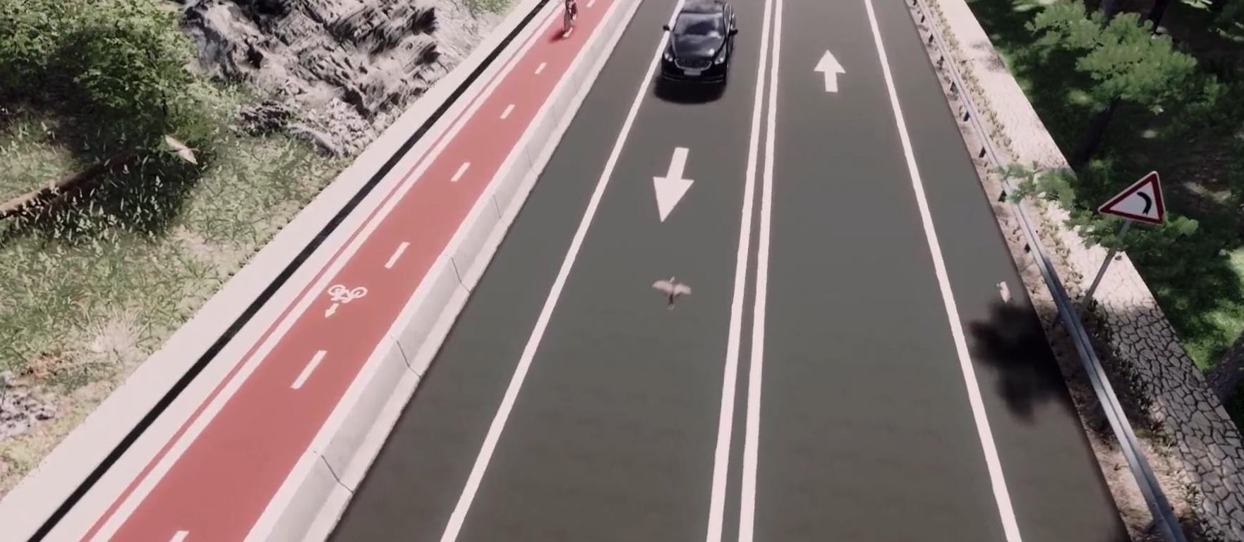 Imagen virtual del nuevo trazado