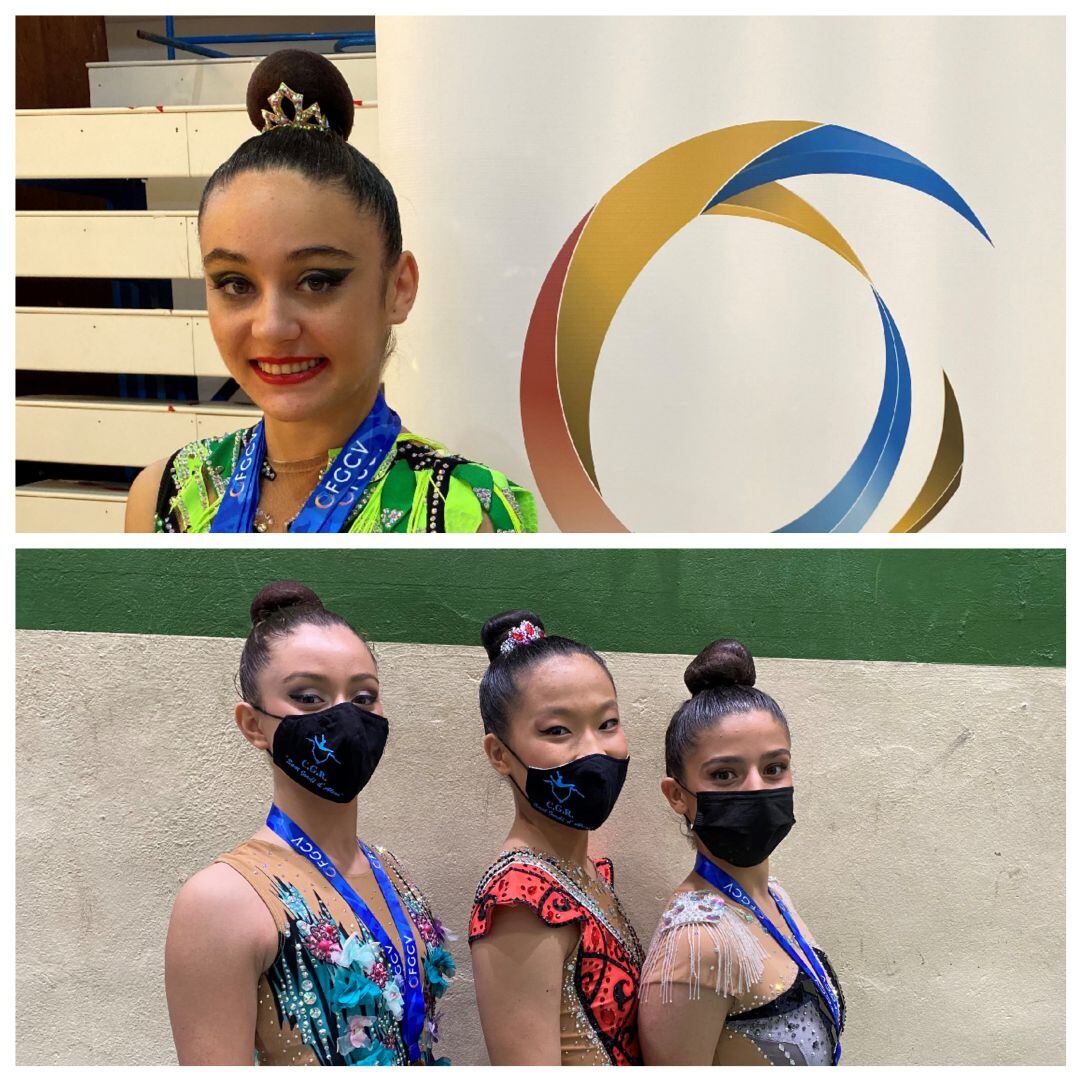 Elba Navarro (arriba) Helena, Ana y Rocio (abajo)