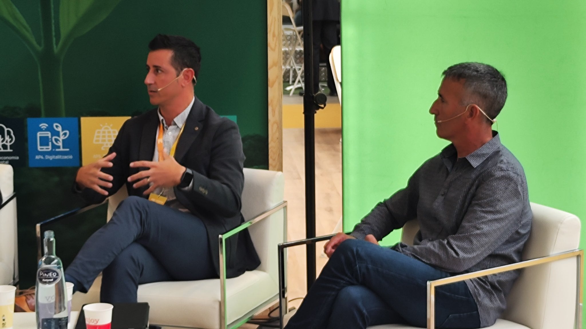 Miquel Jarque, i, Miquel Serra, en el 8è Fòrum Agroalimentari de Ràdio Lleida-SER Catalunya