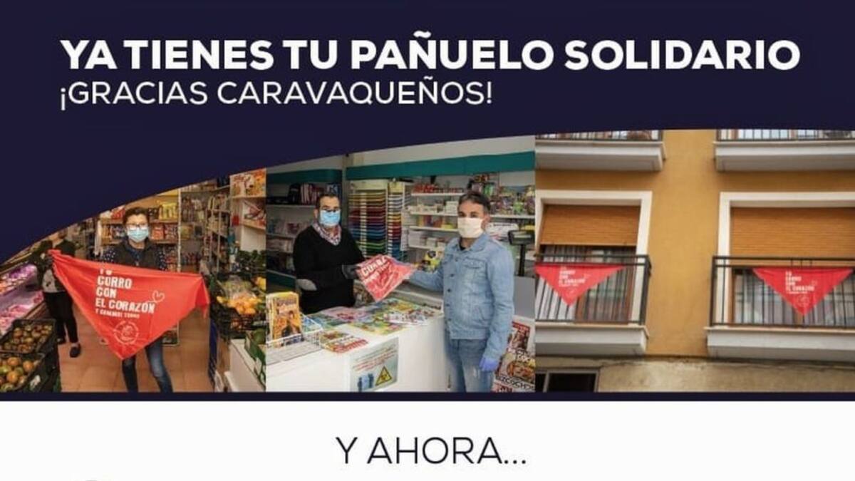 Un pañuelo que visibiliza las fiestas de Caravaca y ayuda a los más necesitados