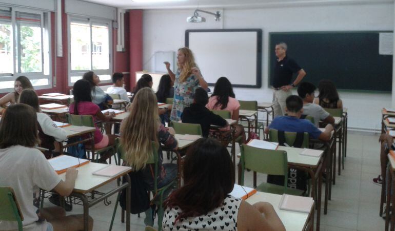 Imatge d&#039;arxiu d&#039;una classe a un institut de secundària