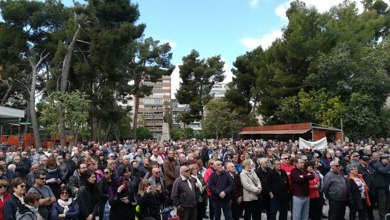 Manifestación en la Plaza Castelar de Elda 