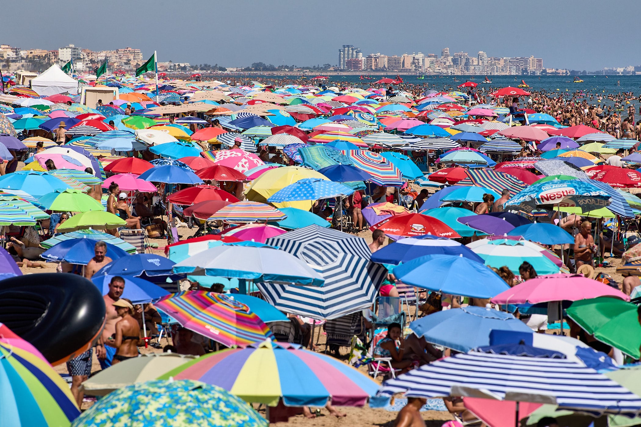 Imagen de la playa de Gandia el pasado mes de agosto